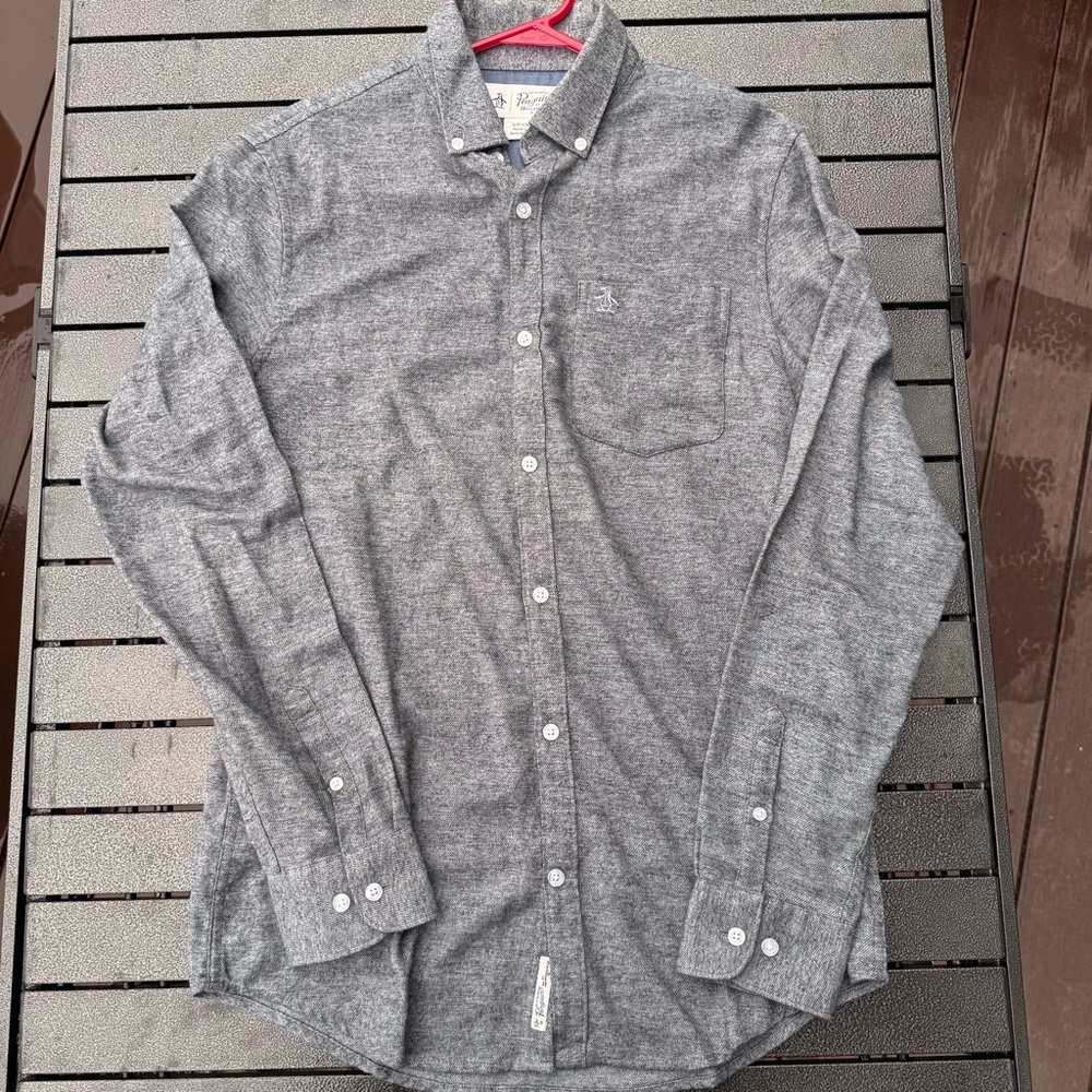 Original Penguin Charcoal Button-Down Shirt